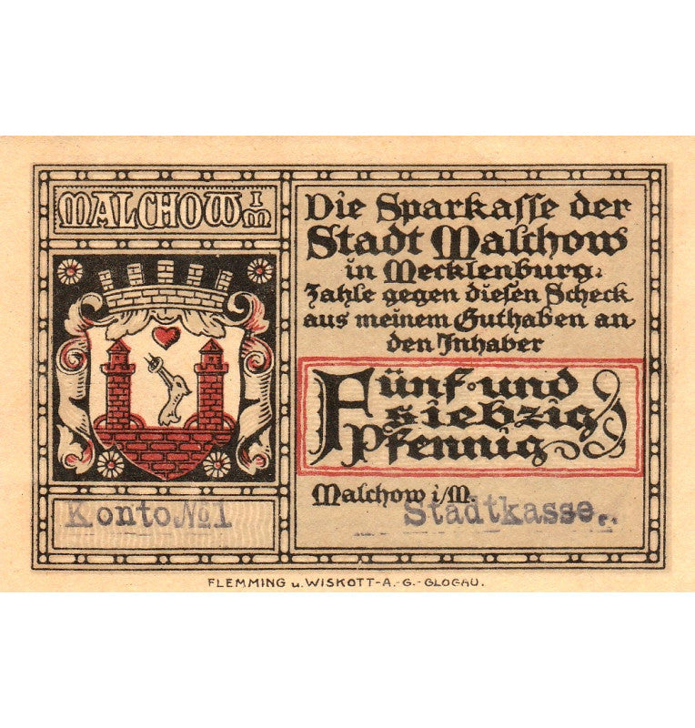 Alemania-Malchow Set 5 Notgelds